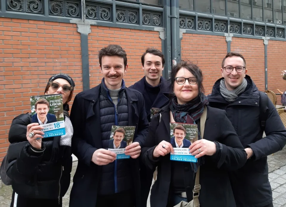 Campagne municipale dans le 18e arrondissement en 2020, avec les tracts de la liste Pierre Liscia.